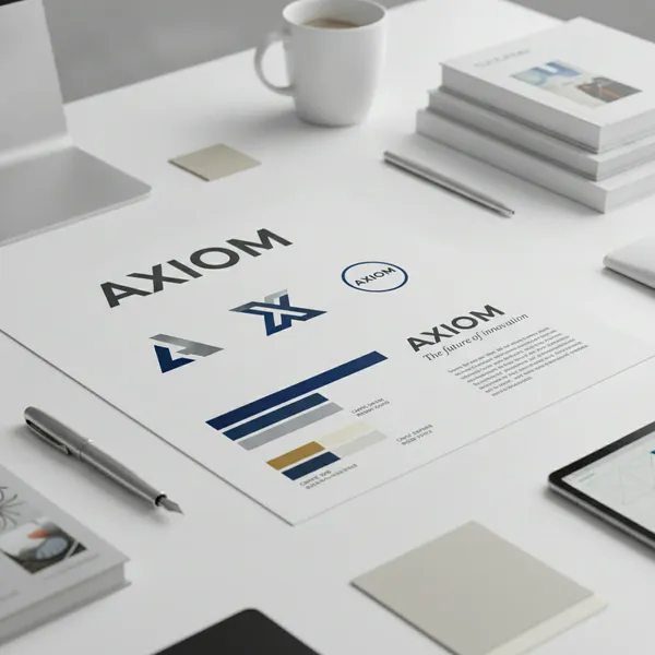Signage artwork and branding example