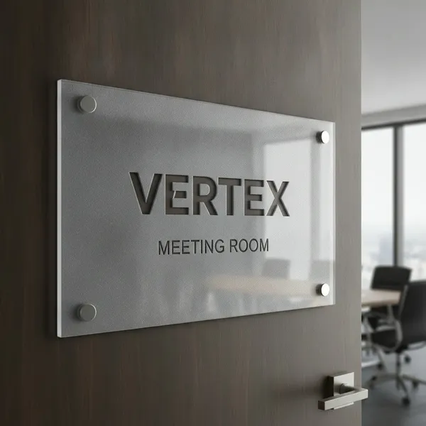 Wayfinding totem, business park